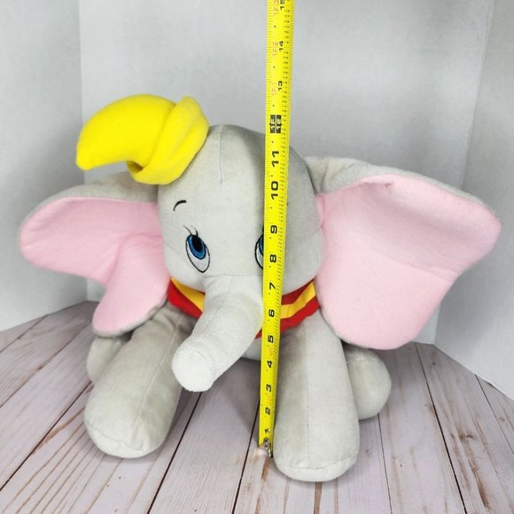 Disney Store Dumbo stuffed plush gray elephant animal medium 14" - Picture 8 of 9